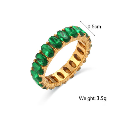 Oval Emerald Gold Ring